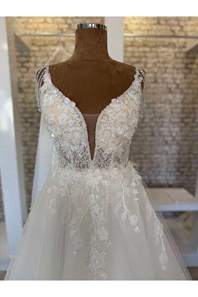 Emodaist 3D الدانتيل هيلين فستان الزفاف