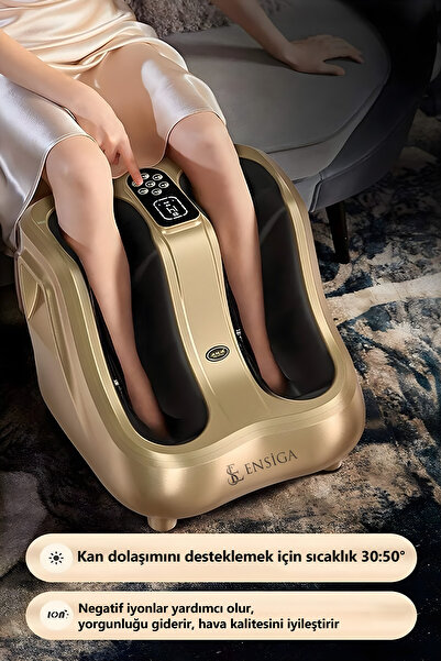 Mega Plus Ayak Bacak Sıcak Hava Isıtma Masajı Ayarlanabilir Sessiz Lcd Ekran