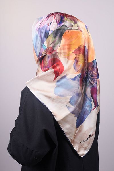 PİRAMİT Φουλάρι από ρεγιόν με σχέδιο Pyramid Luxer - Pattern-31 - Color-03