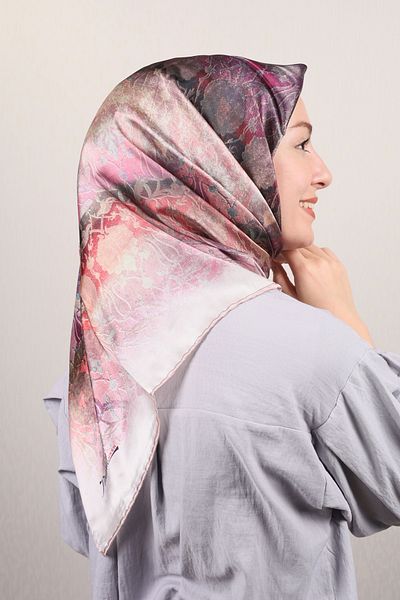 AlışverişTarlası Φουλάρι από ρεγιόν με σχέδιο Pyramid Luxer - Pattern-12 - Color-03