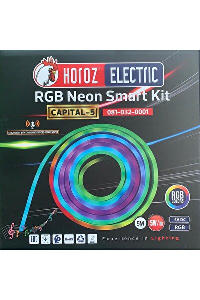 Horoz Capital-5 RGB Neon Smart Kit 5W Waterproof 5m SMD Led