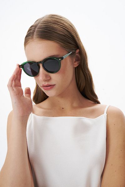 EYE OF HORUS Eoh1064 C188 Green Unisex Sunglasses
