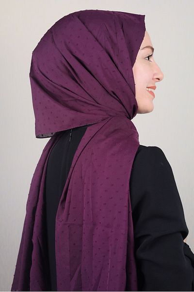 AlışverişTarlası Şal din şifon de culoare uni Poloist - Model-01 - Culoare-23