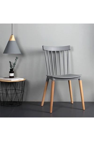 MAAS Modern Dining Chair with Elegant Design with Natural Wood Legs for Kitchen, Dining Room, Bedroom, Living Room, Chairs
