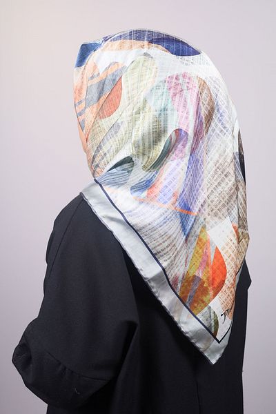 PİRAMİT Φουλάρι από ρεγιόν με σχέδιο Pyramid Luxer - Pattern-32 - Color-06