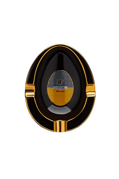 COHİBA Θήκη στάχτης Cohiba Porcelain Cigar - Μαύρο/Χρυσό Σετ 3 τεμ