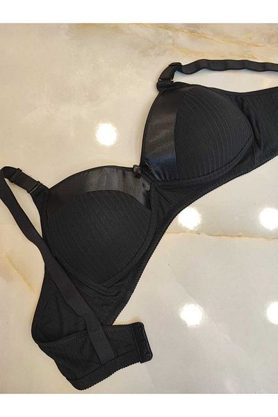 AVESŞENER Wire Free Ununderwired Ribbed Combed Cotton Bra