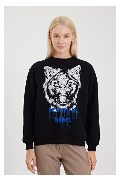 TIFFANY&TOMATO Kurt Baskılı Sweatshirt