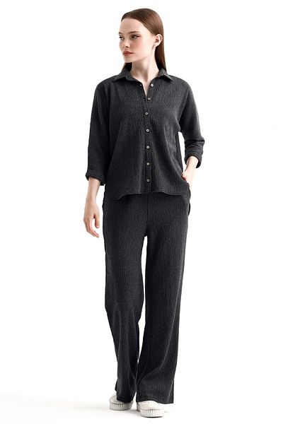 İKLİM LİFE Bürümcük Shirt Pants Double Set