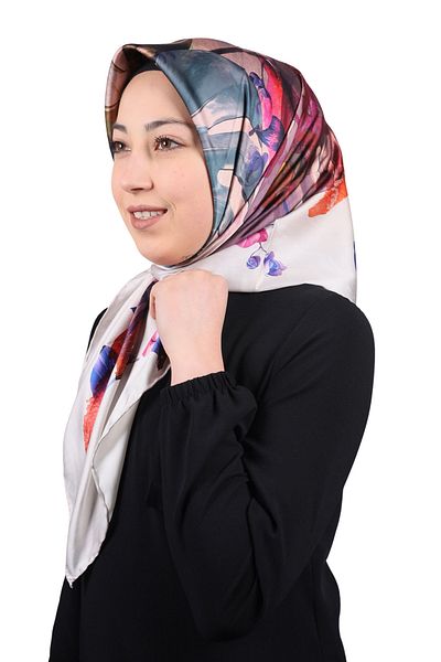PİRAMİT Φουλάρι από ρεγιόν με σχέδιο Pyramid Luxer - Pattern-23 - Color-09