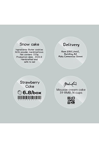 NiiMbot 31x31mm Yuvarlak Şeffaf Etiket  210 Ad. B21/B1/B3S İçin (TT31*31-210)