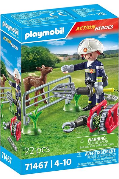Playmobil Firefighter Animal Rescue 71467