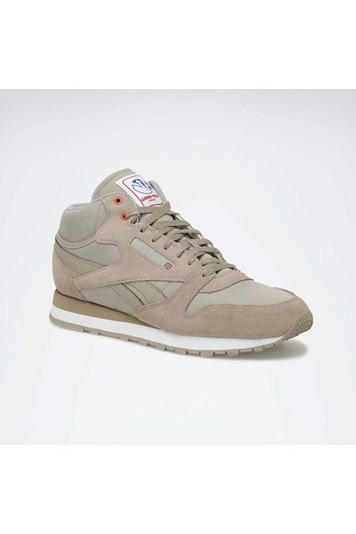 Reebok Ανδρικά Μπεζ Αθλητικά Παπούτσια - Classic Leather Mid, Goretex
