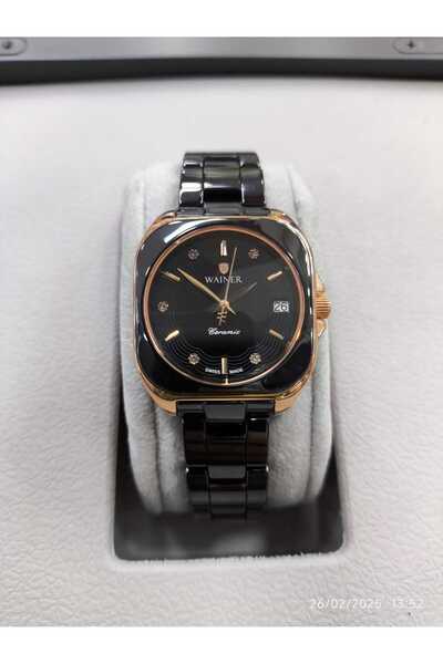 Wainer WA.18070-I SERAMİK Safir Camlı İsviçre üretimi 5 Yıl Garantili Kadın Kol Saati