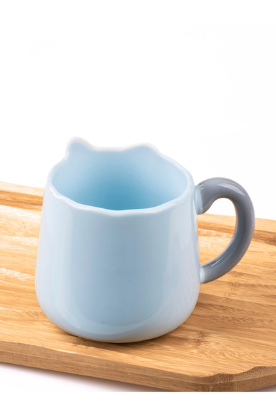 MUKKO HOME 3D Embossed Cat Porcelain Mug – 450 ml Large Capacity, Stylish and Fun Design