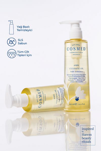 COSMED Atopia Cleansing Oil - Cleansing Oil for Face and Body - Oil Based Cleanser 1000 ml
