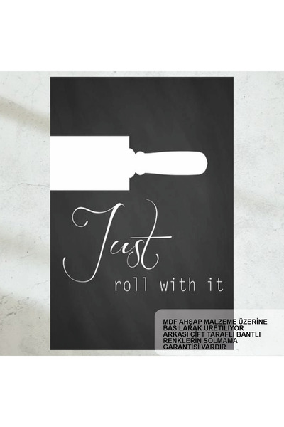 Hayat Poster Home Kitchen Roller Decoration Cook Food Tablo Retro Wood Poster