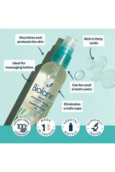 Biolane Biolane Sweet Almond Oil Spray – For Nourishing And Protecting Baby's Skin | 75Ml