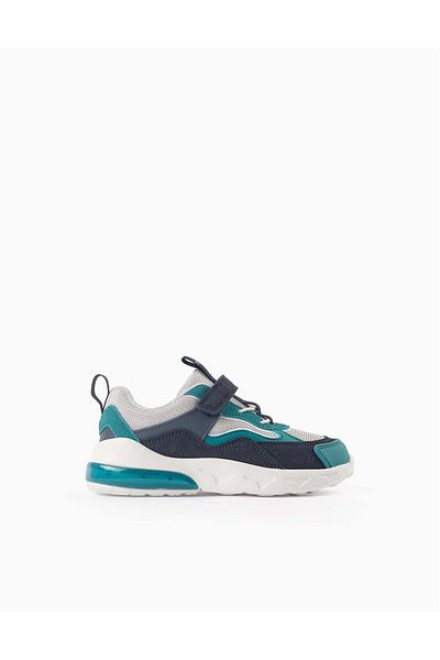 Ziddy Light-up Trainers for Boys 'ZY Superlight Runner', Blue/Turquoise