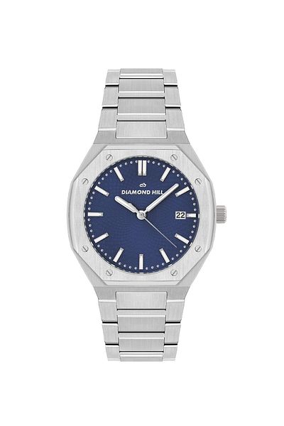 DIAMOND HILL Diamond Hill Men's Watch Silver Blue Dial Model Dhssbl237