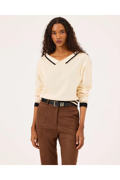 SEÇİL Elastic Waist Long Sleeve Knitwear Sweater