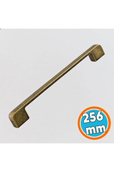 NZB Metal Kulp 256 mm -25.6 cm Mobilya Çekmece Mutfak Dolabı Dolap Kulpları Kulbu Kulpu Antik Sarı