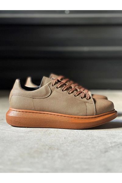 Byshoes Tailor Bey High Sole Casual Shoes Serrated 041 Tan