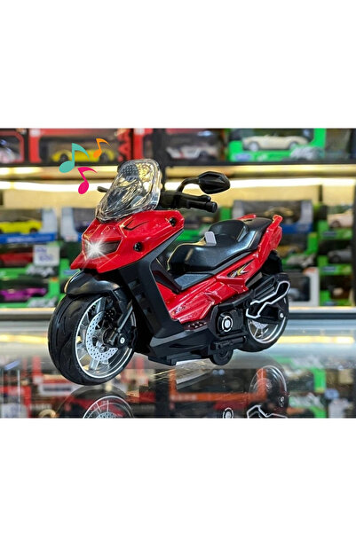 TUENGİ STORE Işıklı Sesli Sürtmeli Xmax Model Scooter Motor Diecast Oyuncak M...