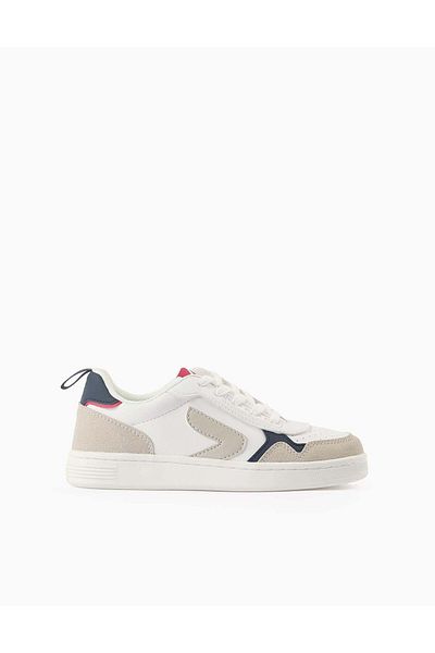 Ziddy Trainers for Boys 'ZY Move', White/Dark Blue