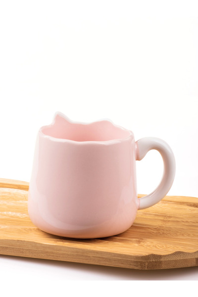 MUKKO HOME 3D Embossed Cat Porcelain Mug – 450 ml Large Capacity, Stylish and Fun Design