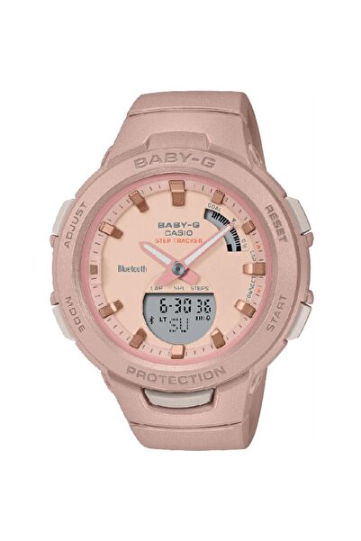 Casio ساعة G-SQUAD SMARTPHONE LINK للسيدات BSA-B100CS-4ADR