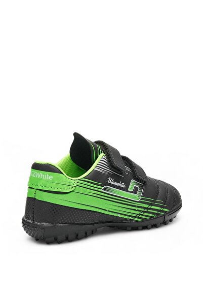 Tuğba Ortopedi 118 Boy's Black/Green Astroturf Field Shoes