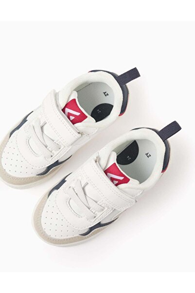 Ziddy Trainers for Baby Boys 'ZY Move', White/Dark Blue