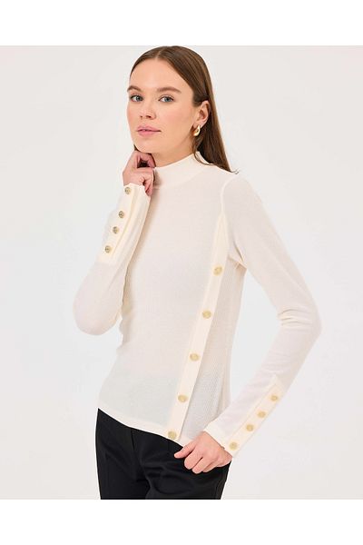 SEÇİL Ecru Casual Blouse - 242810006   Seçil
