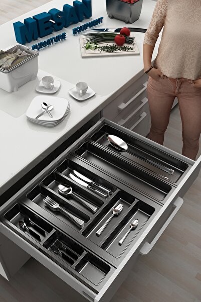 Genel Markalar Mutfak Çekmece Içi Düzenleyici, Kaşıklık 64Cm X 48Cm Yanlar Ve...