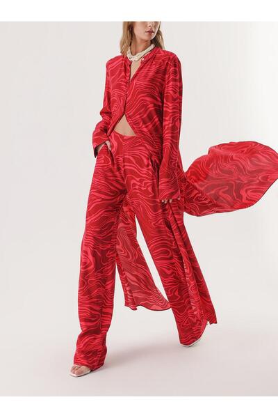 SOCIETA Fuchsia Double suit with elastic Beli pants 12322