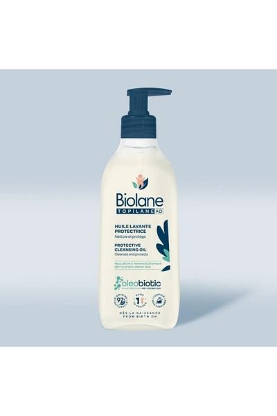 Biolane Topilane Ad Protective Cleansing Oil | For Protecting Baby's Skin | 350Ml