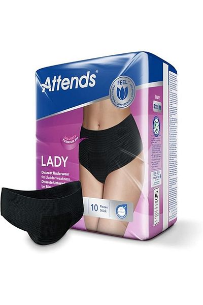 attends Lady Discreet 3 Underwear Large Size - 10 Pieces