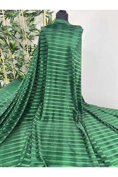 ipekkumaş تنورة مخملية من الحرير المحروق باللون الأخضر، سروال فضفاض، يُباع ال...