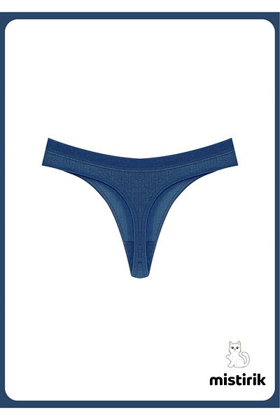 MİSTİRİK Paulo Model Flexible and Soft Corded String Model Αθλητικό εσώρουχο Μπλε χρώμα