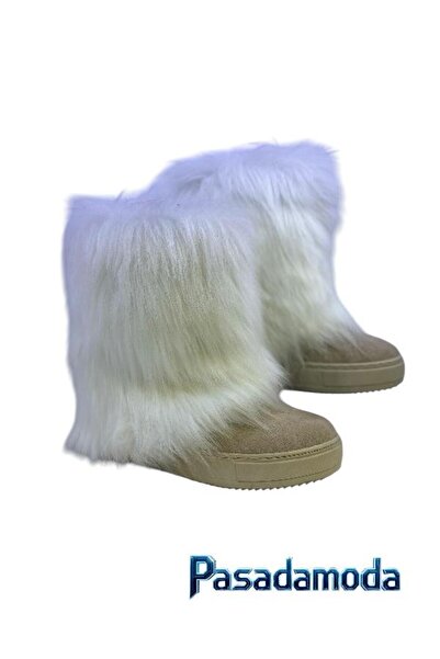 PASADAMODA KÜRKLÜ KIŞLIK TABAN KADIN BOT B-660