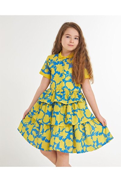 Hilal Akıncı Kids Rochie verde pentru fete