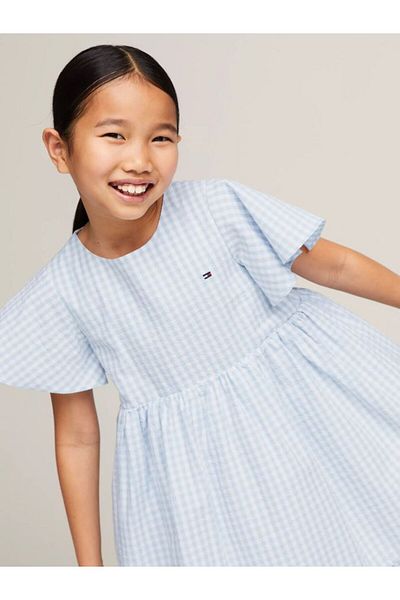 Tommy Hilfiger Gingham Check Dress And Scrunchie Set