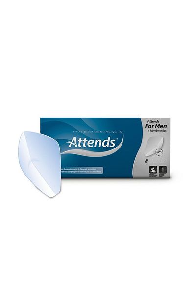 attends Men Protective Shield 1 For Bladder Weakness - Active Protection, Pack Of 25