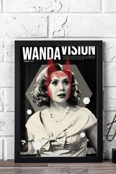 Saturn Pictură înrămată WandaVision - Pictură poster Marvel TV