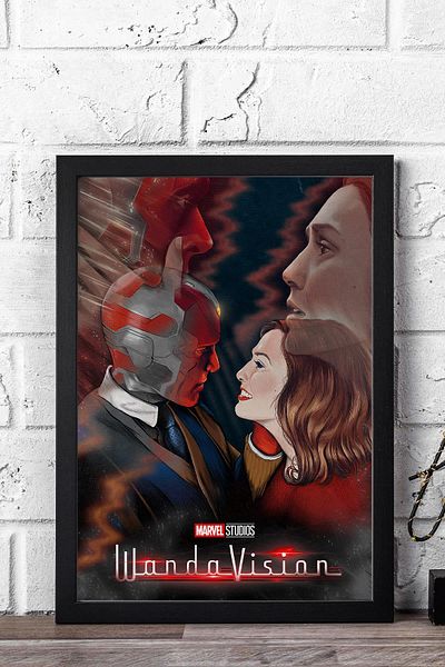 Saturn Pictură înrămată WandaVision - Pictură poster Marvel TV