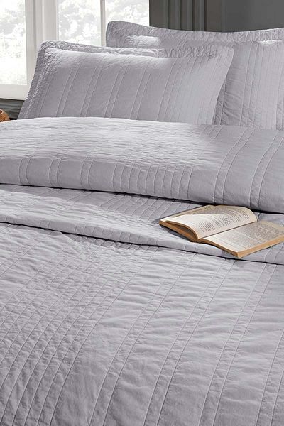 Altınbaşak Valentina Double Bedspread Gray (3 Pieces)