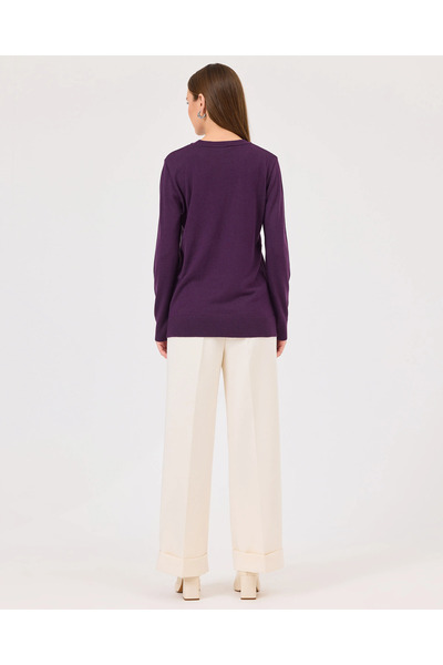 SEÇİL Yuvarlak Yaka Triko Kazak