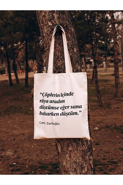 Hobbi Tasarım Geantă din pânză brută laminată – Cahit Zarifoglu