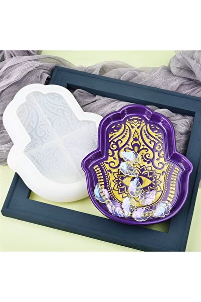 Siliko World Epoksi Silikon Fatima Ana Eli Tabak ve Çerezlik Kalıbı